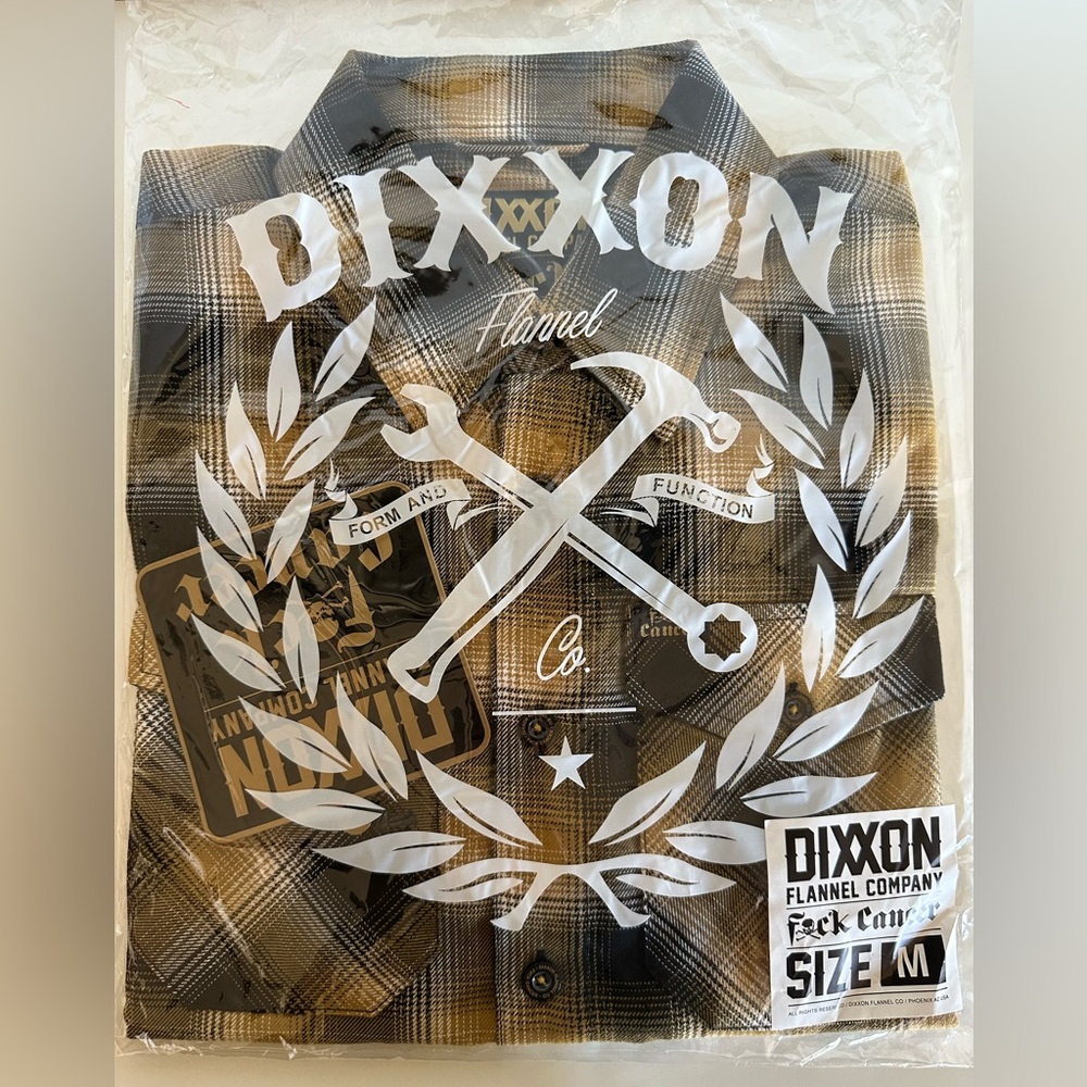 Dixxon Flannel Men’s Long Sleeve Flannel Fxck Cancer